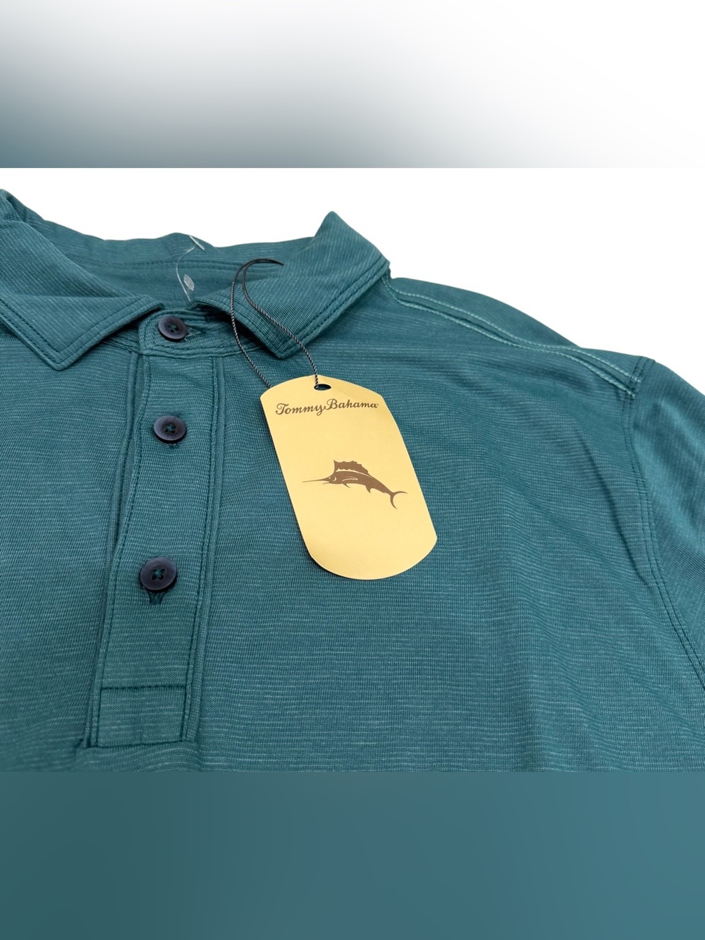 Tommy Bahama Men’s Polo Shirt Top Seven Seas Green Size L NWT
